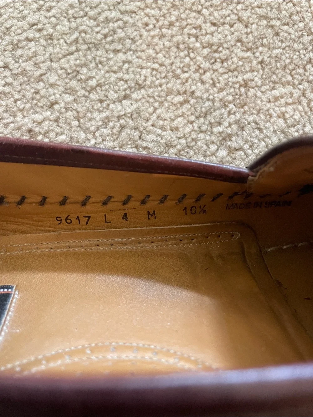 Vintage Miguel Angel Tassel Loafers in Burgundy Brown - Men